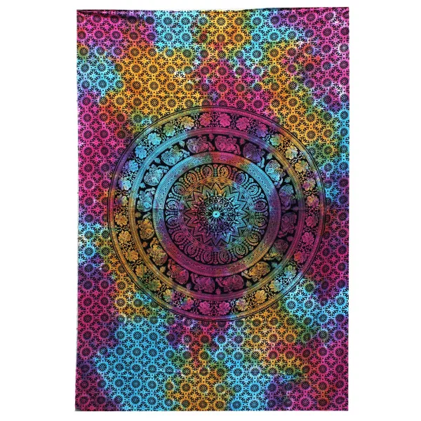 Double Cotton Bedspread + Wall Hanging - Mnadala Elephant - Image 4