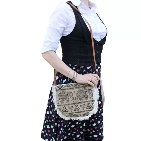 Fab Fringe Bag - Elephant Print - Image 2