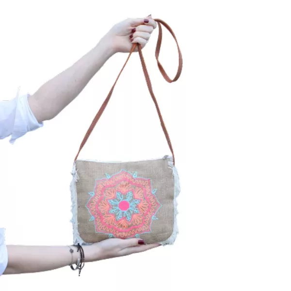 Fab Fringe Bag - Bicycle Embroidery - Image 3