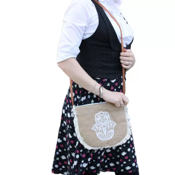 Fab Fringe Bag - Hamsa Print - Image 2