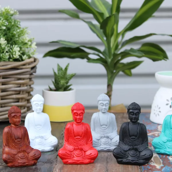 Matt Mini Buddha (Assorted Colours) - Image 3