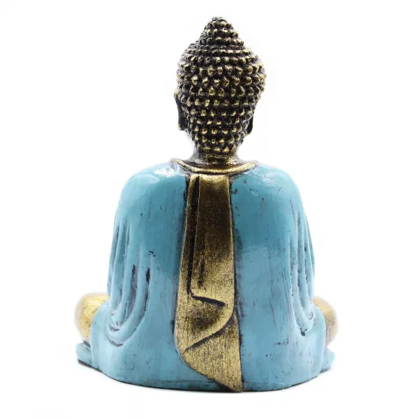 Teal & Gold Buddha - Medium - Image 4