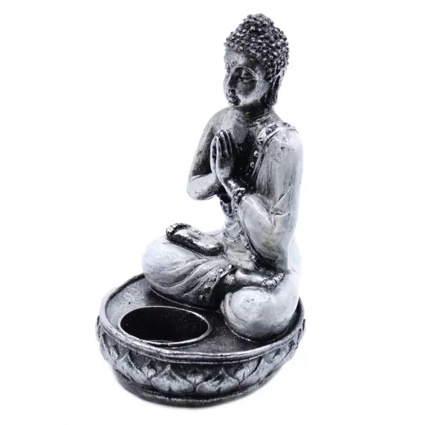 Buddha Candle Holder - White - Medium - Image 3