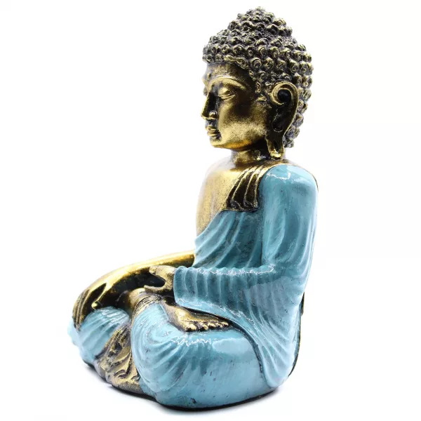 Teal & Gold Buddha - Large - Image 3