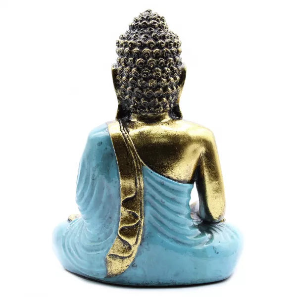 Teal & Gold Buddha - Large - Image 4