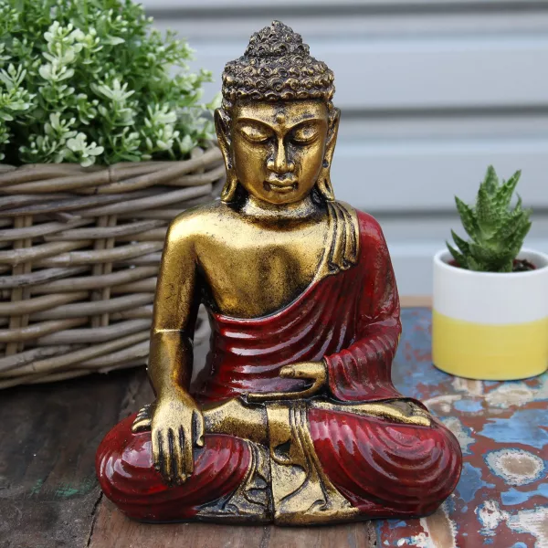 Red & Gold Buddha - Large - Image 4