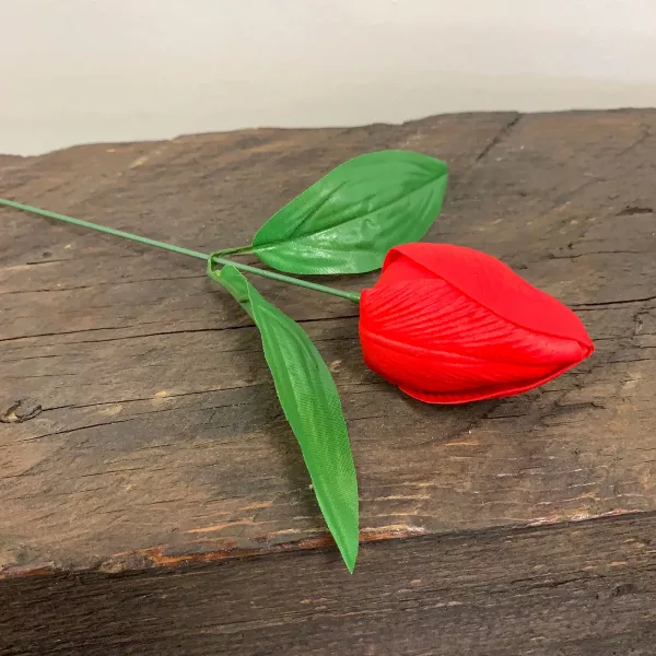 Craft Soap Flower - Med Tulip - Red - Image 2
