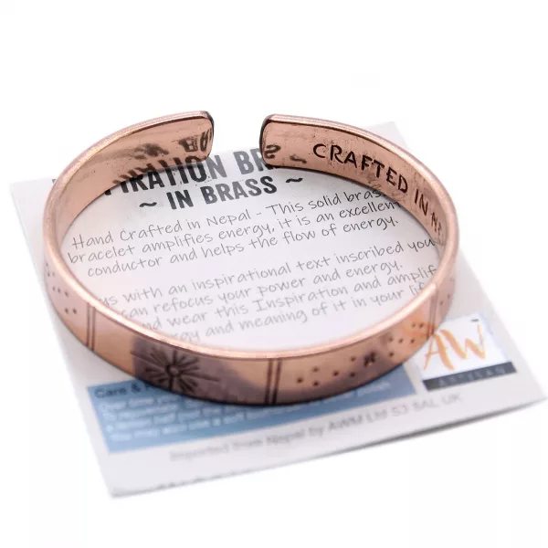 Inspiration Bracelet - Copper Snrise, Galaxy, Stars, Earth - Image 3