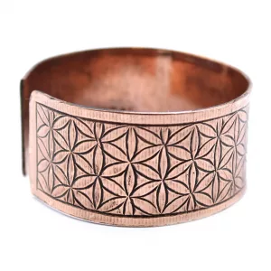 Copper Tibetan Bracelet – Flower of Life
