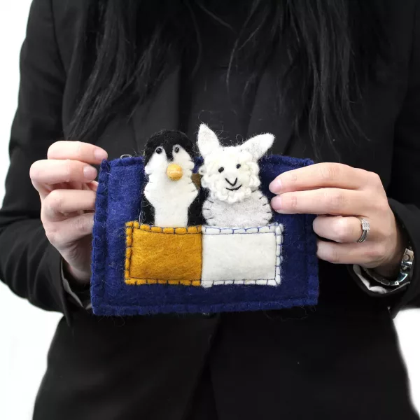 Pouch with Finger Puppets - Puppy Pals - Image 2