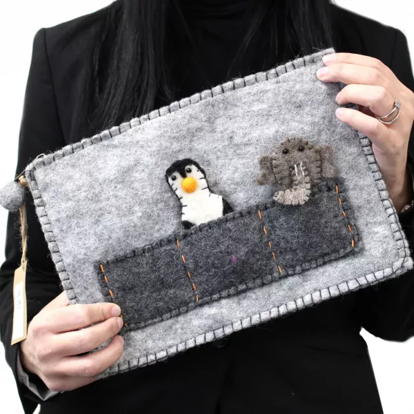 Tablet Pouch with Finger Puppets - Image 3