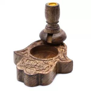 Sm Mango Wood Backflow Burner – Hamsa