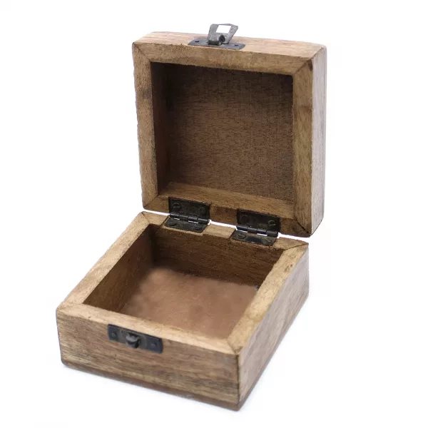 White Washed Wooden Box - 4x4 Slavic Design - Image 3