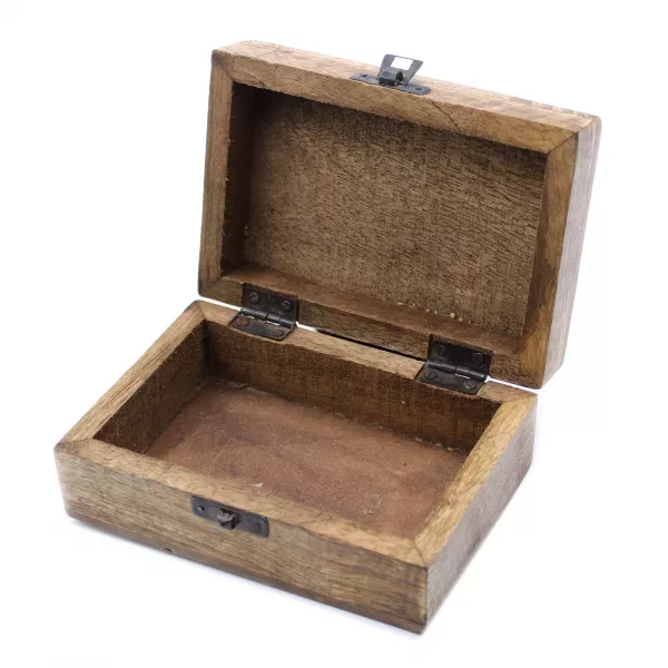 White Washed Wooden Box - 6x4 Slavic Design - Image 3