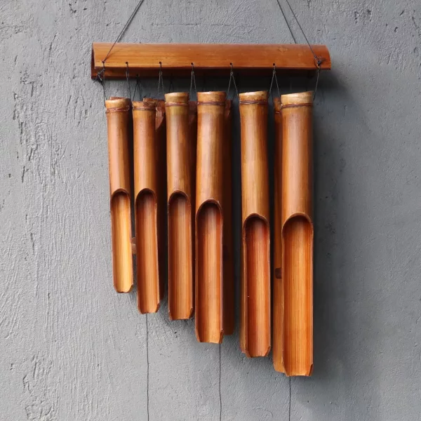 Bamboo Windchime - Natural finish - 12 Large Tubes - Image 2