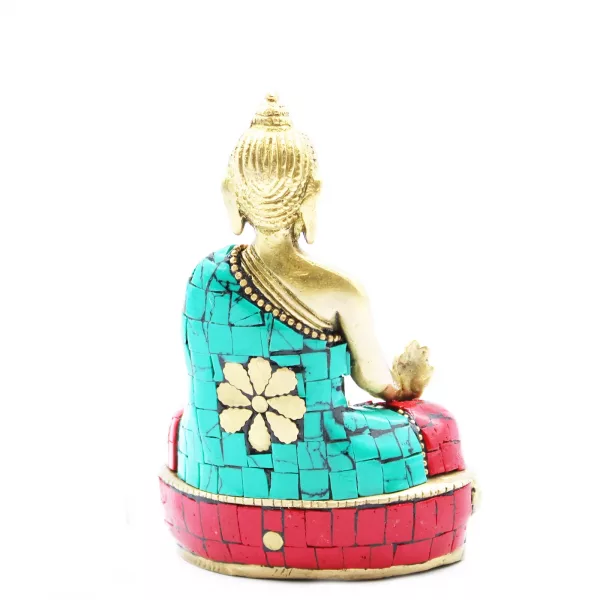 Brass Buddha Figure - Hands Down - 11.5 cm - Image 2