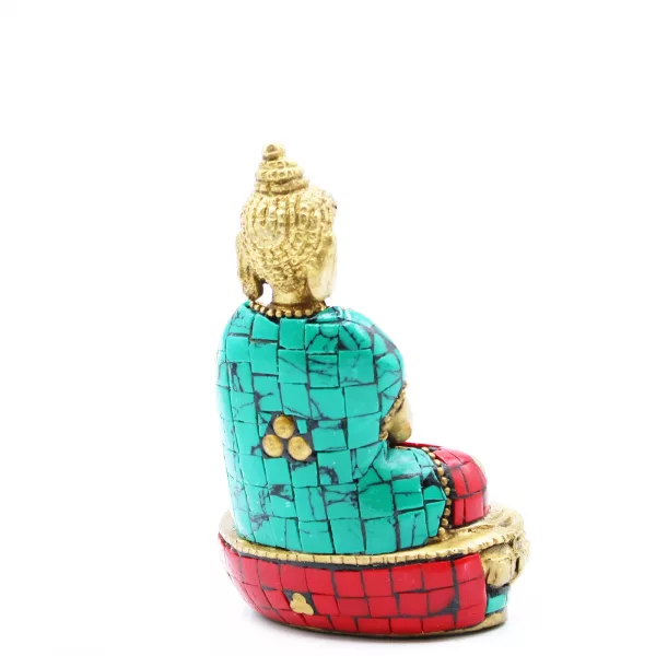 Brass Buddha Figure - Amitabha - 9.5 cm - Image 2