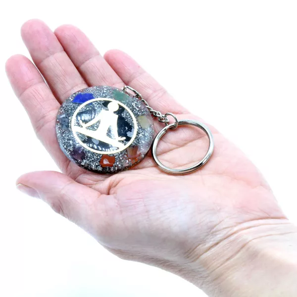 Orgonite Power Keyring - Buddha Seven Chakra - Image 2