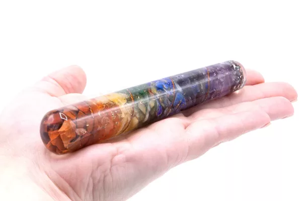 Orgonite Chackra and Copper Healing Wand - 140 x 30 mm - Image 2