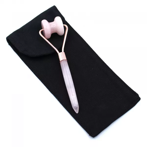 Gemstone Jawline Roller - Rose Quartz - Image 2