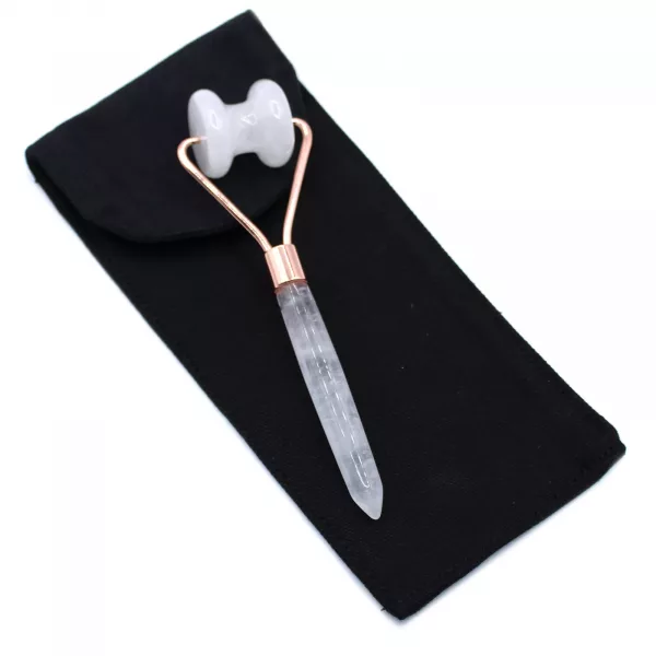 Gemstone Jawline Roller - Rock Quartz - Image 2