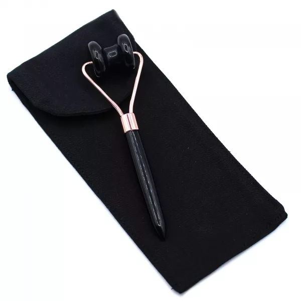 Gemstone Jawline Roller - Black Obsidian - Image 3