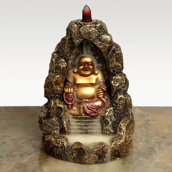 Chinese Buddha Backflow Incense Burner - Image 3