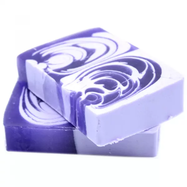 Handcrafted Soap 100g Slice  - Lilac - Image 4