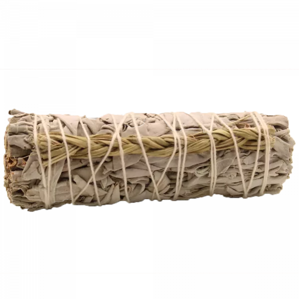 Smudge Stick - White Sage & Sweetgrass 10cm - Image 2