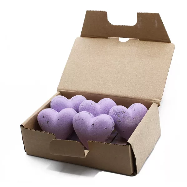 Love Heart Bath Bomb 70g - French Lavender - Image 3
