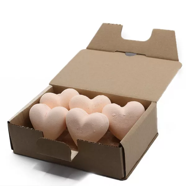 Love Heart Bath Bomb 70g - Passion Fruit - Image 2