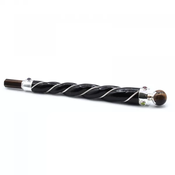 Twisted Healing Wand - Copper Tiger Eye Star - Image 4