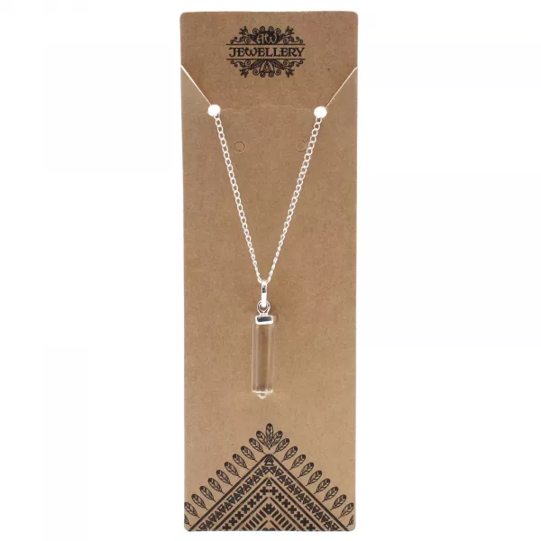 Gemstone Classic Point Pendant - Rock Quartz - Image 2