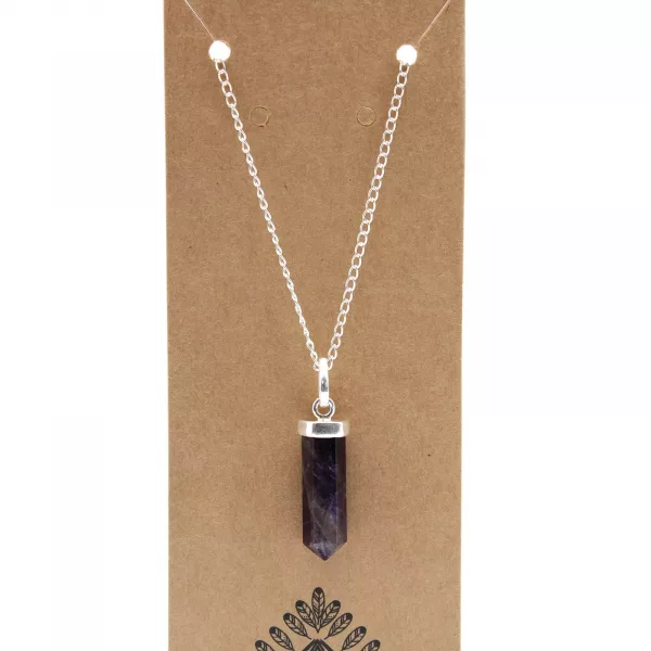 Gemstone Classic Point Pendant - Amethyst - Image 3