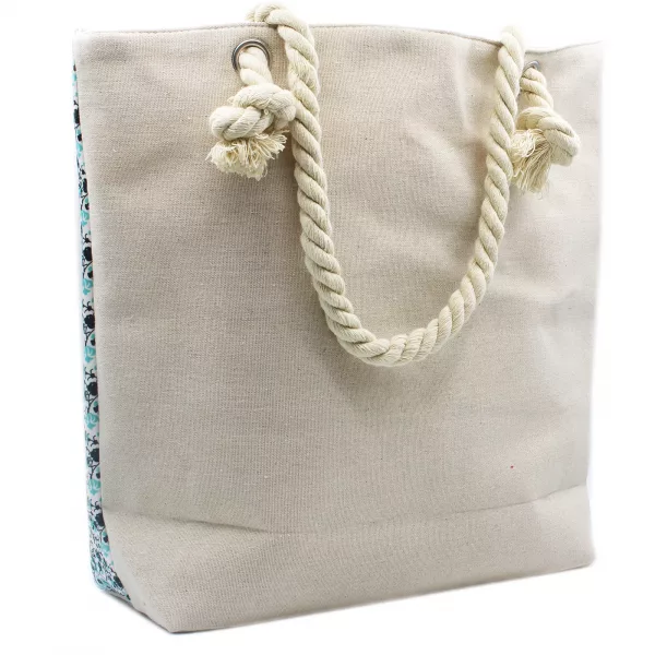 Rope Handle Mandela Bag - Sky Blue - Image 2