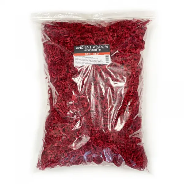 SizzlePak Shredded paper - Deep Red (1KG) - Image 3