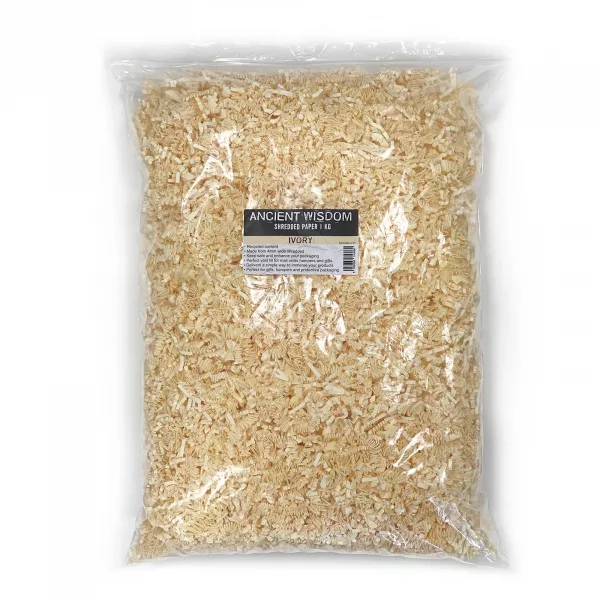 SizzlePak Shredded paper - Ivory (1KG) - Image 4