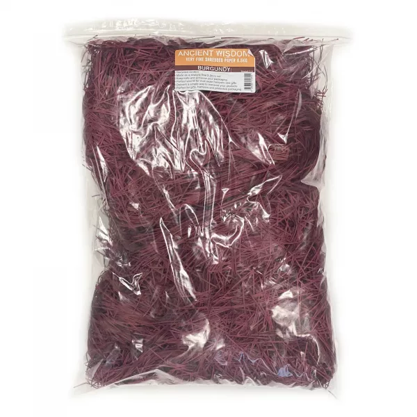 Very Fine Shredded paper - Burgundy (0.5KG) - Image 2