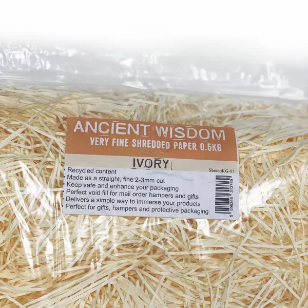 Very Fine Shredded paper - Ivory (0.5KG) - Image 3
