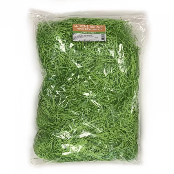 Very Fine Shredded paper - Lime Green (0.5KG) - Image 2