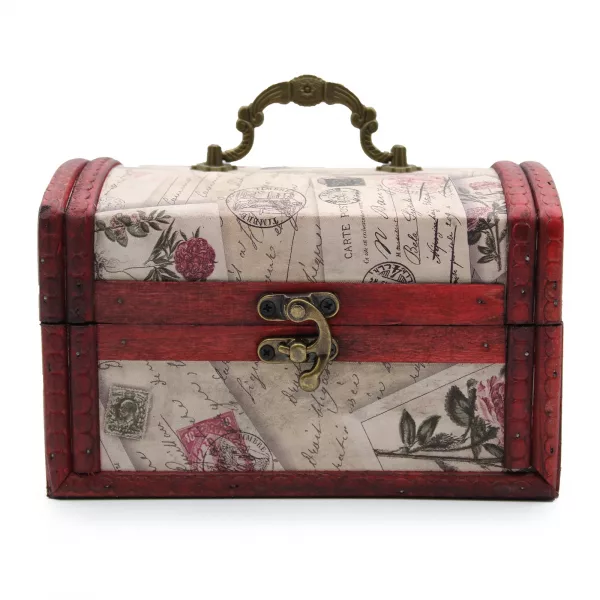 Sets of 2 Colonial Boxes - Rose Design - Image 2