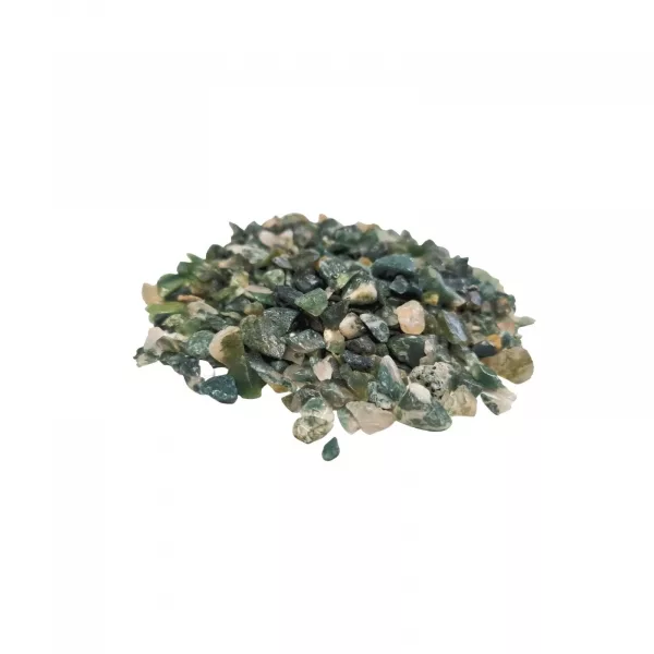 Moss Agate Gemstone Chips Bulk - 1KG - Image 4