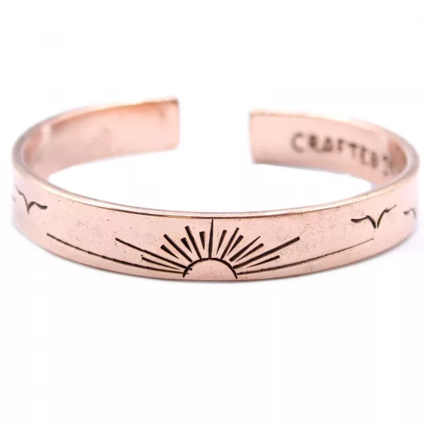 Inspiration Bracelet - Copper Snrise, Galaxy, Stars, Earth - Image 4