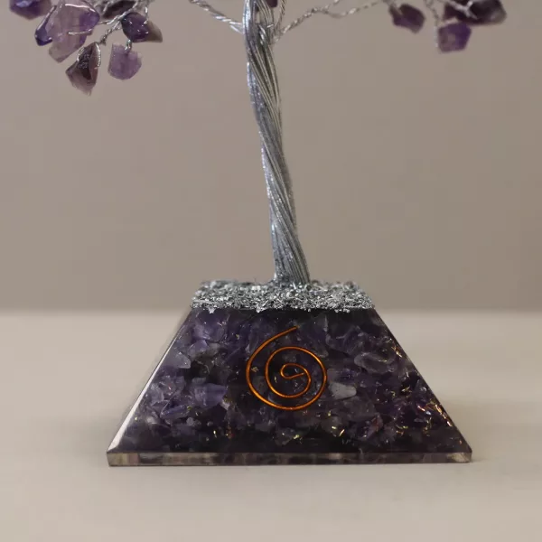 Gemstone Tree with Organite Base - 160 Stone - Amethyst - Image 3