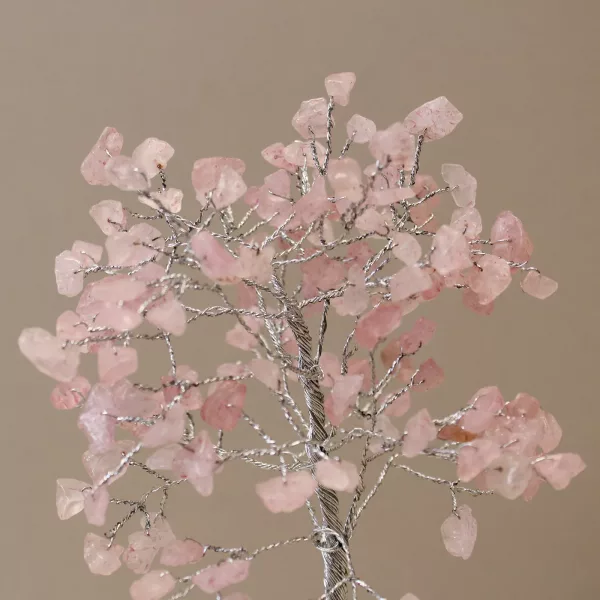 Gemstone Tree with Organite Base - 160 Stone - Rose Quartz - Image 2