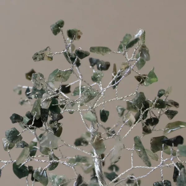 Gemstone Tree with Organite Base - 160 Stone - Moss Agate - Image 2