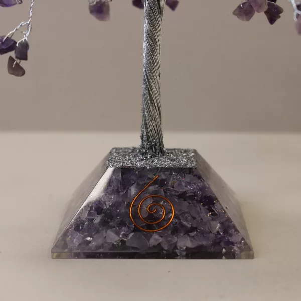 Gemstone Tree with Organite Base - 320 Stone - Amethyst - Image 2