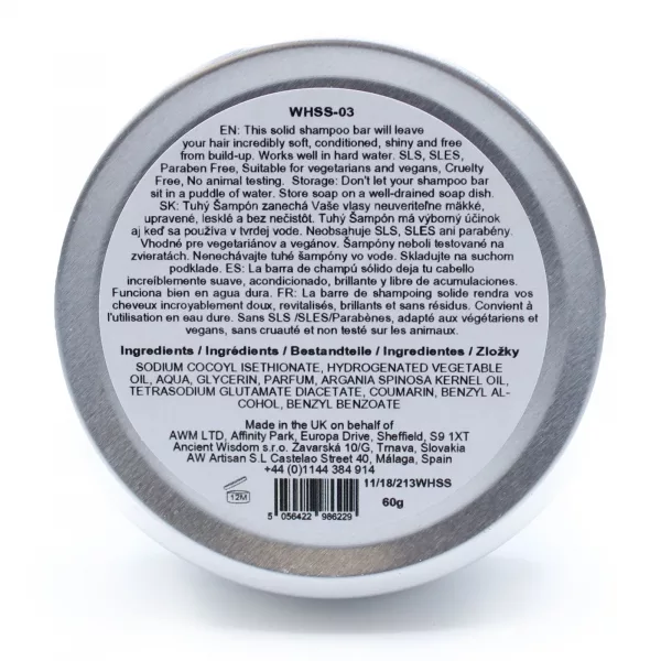 Wild Hare Solid Shampoo 60g - Hairy Coconut - Image 3