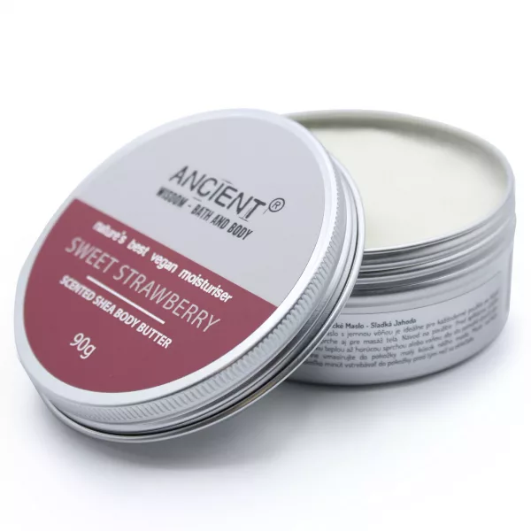 Scented Shea Body Butter 90g - Sweet Strawberry - Image 3