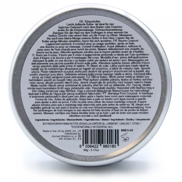 Aromatherapy Shea Body Butter 90g - Frankincense - Image 3